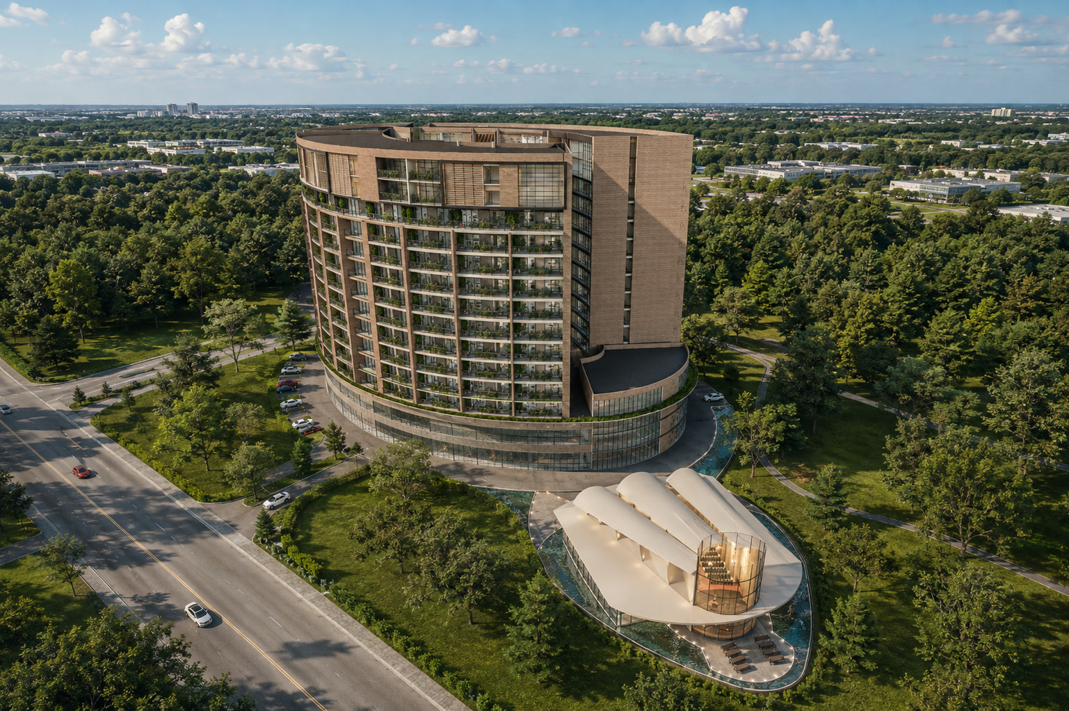 Aerial view - Wide angle